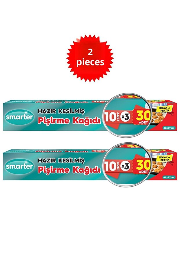 60 Pieces of Oily Baking Paper Ready Cut 2 Packs (30 Pieces X 2)