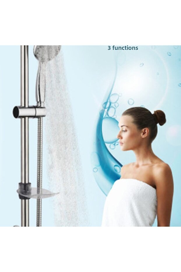 Water Saving Onyon 3-Function Sliding Shower Set - 2
