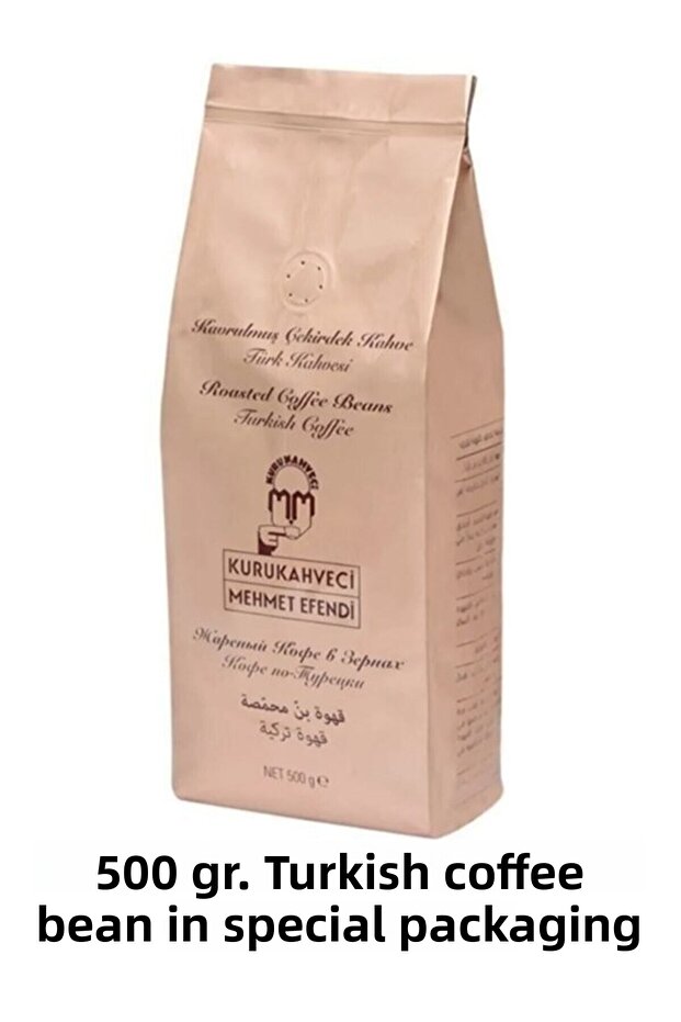 Kurukahveci Mehmet Efendi Roasted Core Turkish Coffee 500 Gr(WOOD SCALE SPOON WITH GIFT)