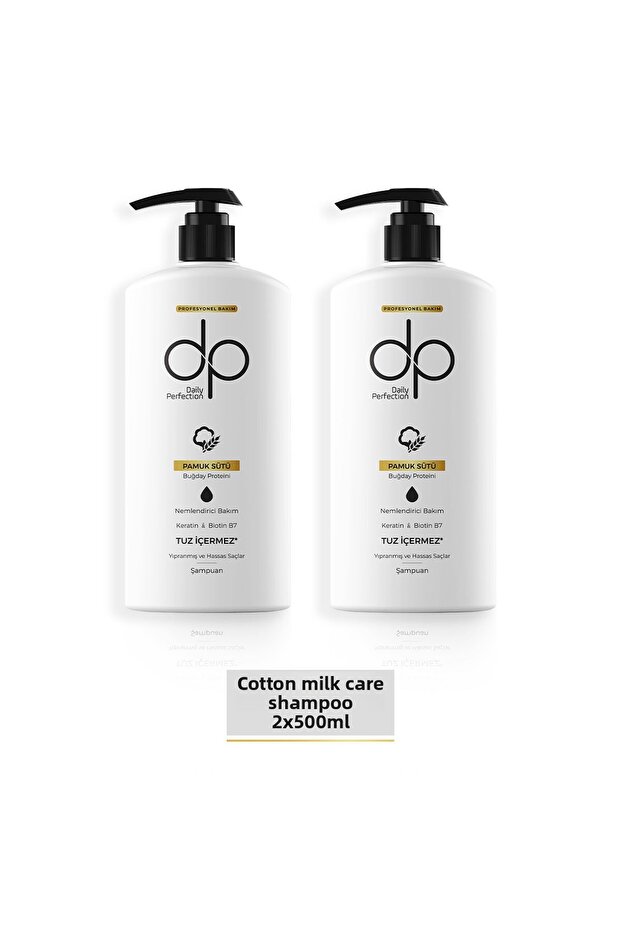 Daily Perfection Shampoo Cotton Milk 500 ml X 2 Pieces