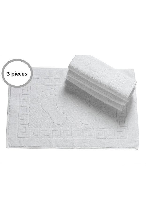 Foot Towel Hotel Series Lux Thick 100% Cotton Set of 3 50x70
