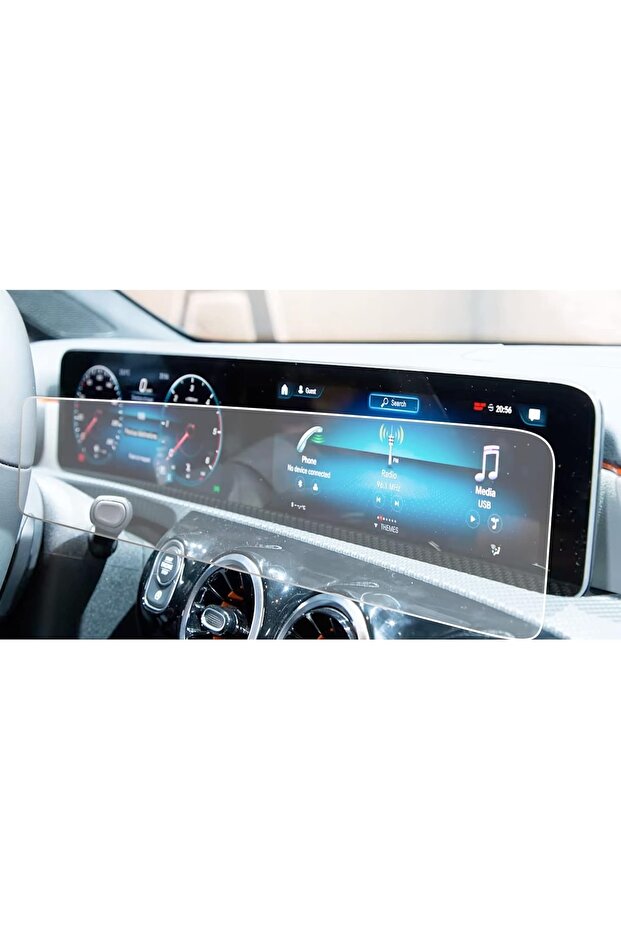 Mercedes A200 Compatible 2018 2026 Model Large Information Screen and Digital Instrument 9H Nano Screen Protector