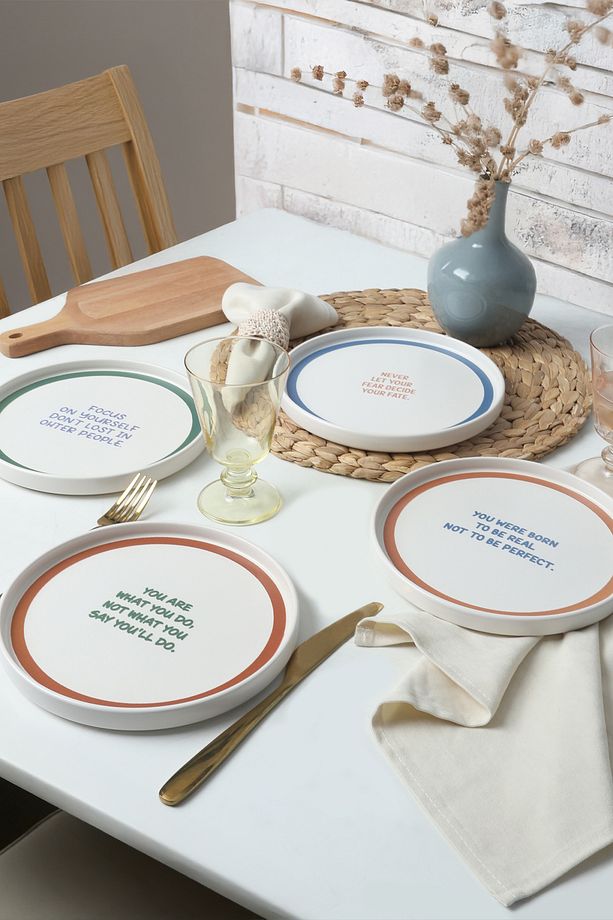 Motto Style  Stackable Pasta Tabağı 21 Cm 4 Adet 22646-22732-33-34 - 2