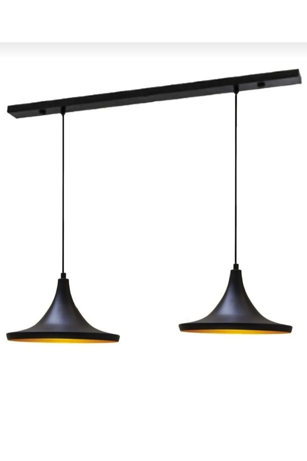 Vintage Rustik Ikili Sarkıt Avize 120 Cm Taban Masa Üstü Bar Üstü Sarkıt Avize - 3