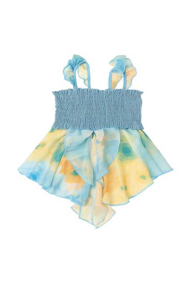 Baby Girl Summer Strap Ruffle Dress Princess-Model (1-2 Years)
