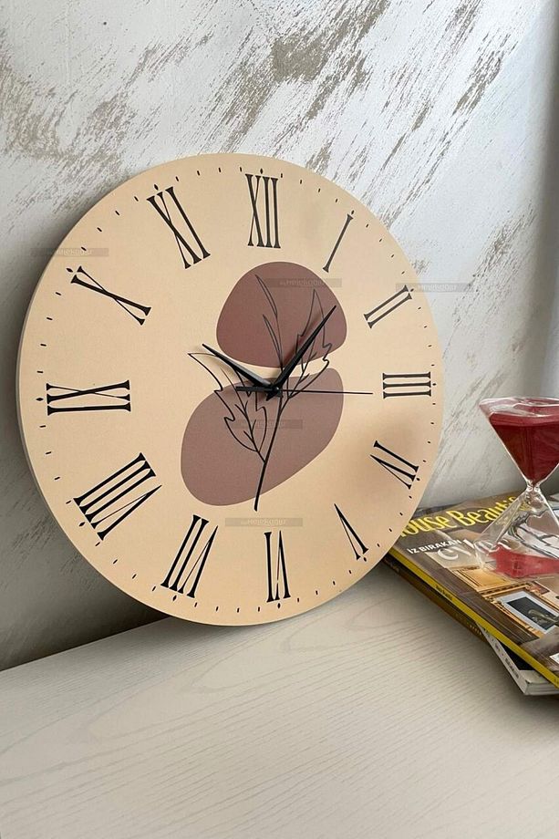 Minimalist Tasarım Mdf Uv Baskı Duvar Saati 40 Mds-01 - 4