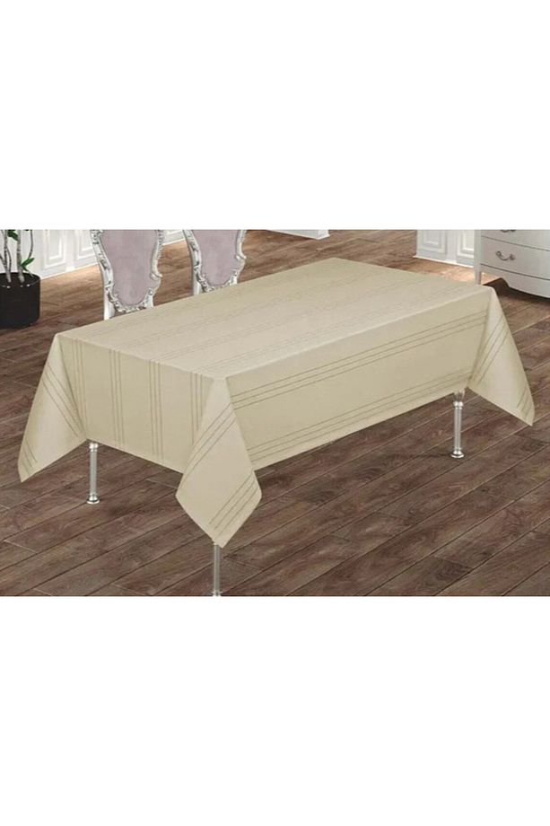 Leke Tutmayan, Kolay Temizlenen Dertsiz Colber Keten Masa Örtüsü 160cm x 220cm - 4
