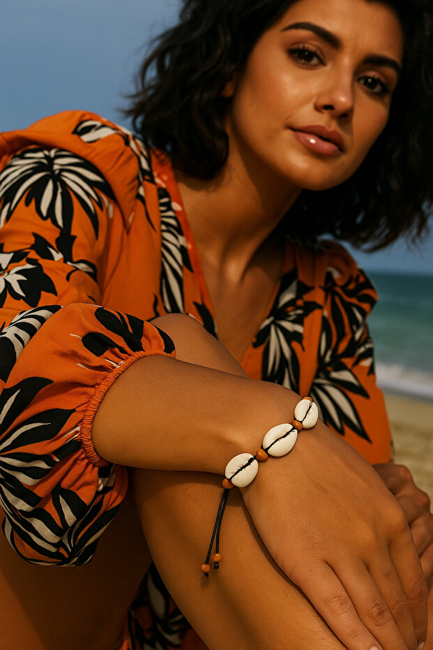 خلخال صدف طبيعي - 1