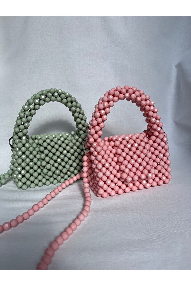 Mini Lotus Boncuk Çanta - 4