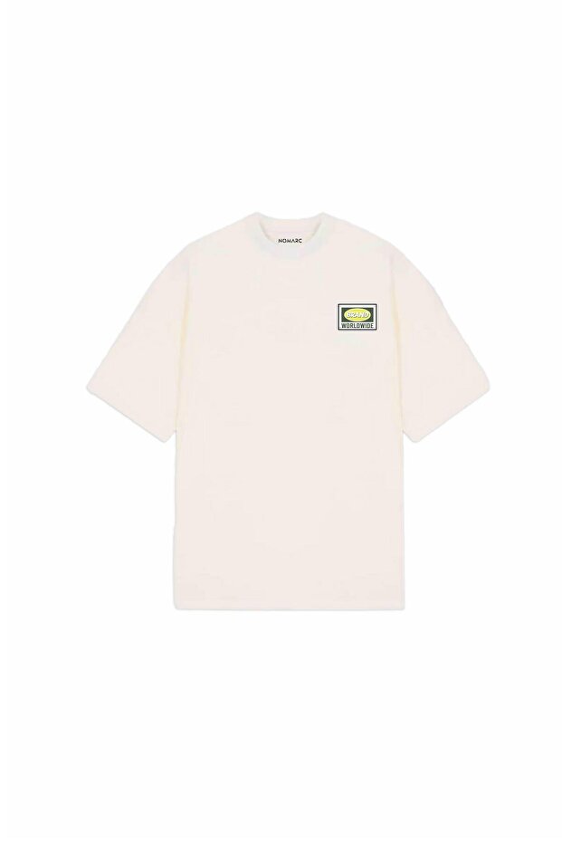 Krémové tričko Worldwide Oversize - 8