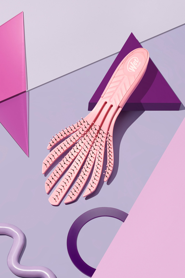 Go Green Kıvırcık Saçlara Özel Dolaşık Açıcı Saç Fırçası Pembe - 7