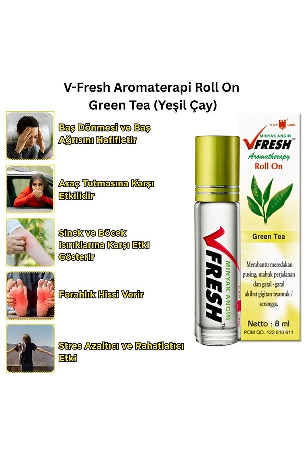 Cap Lang Yeşil Çay Aromaterapi Yağı Roll On - 2