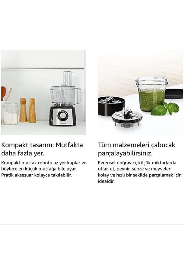 Hamur Yoğurma Smoothie Rende Öğütücü Doğrayıcı Hepsi Bir Arada Mutfak Robotu-İNOX Paslanmaz Çelik - 5