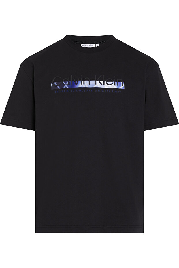 RAISED LINEAR LOGO T-SHIRT - 1