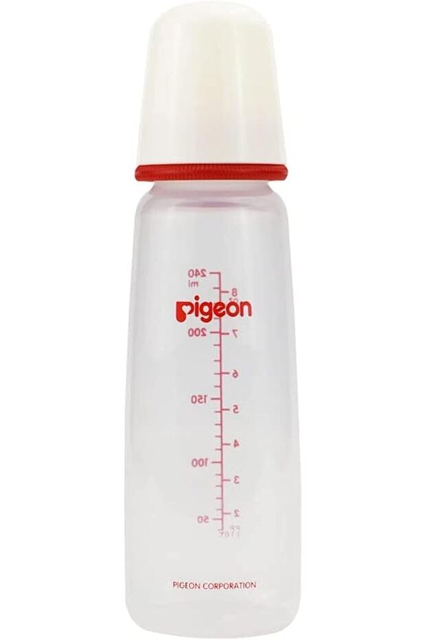 Nursing Plastic Bottle White 240ml Pa(60077) --- بيجون رضاعه بلاستيك ابيض 240 مل 26007