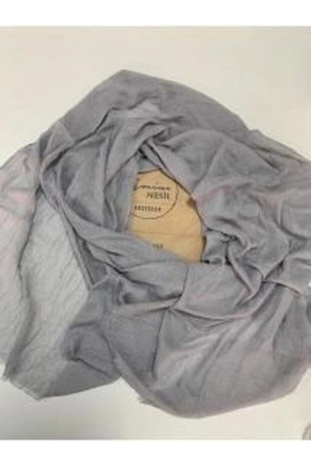 bambu şal açık gri - 5