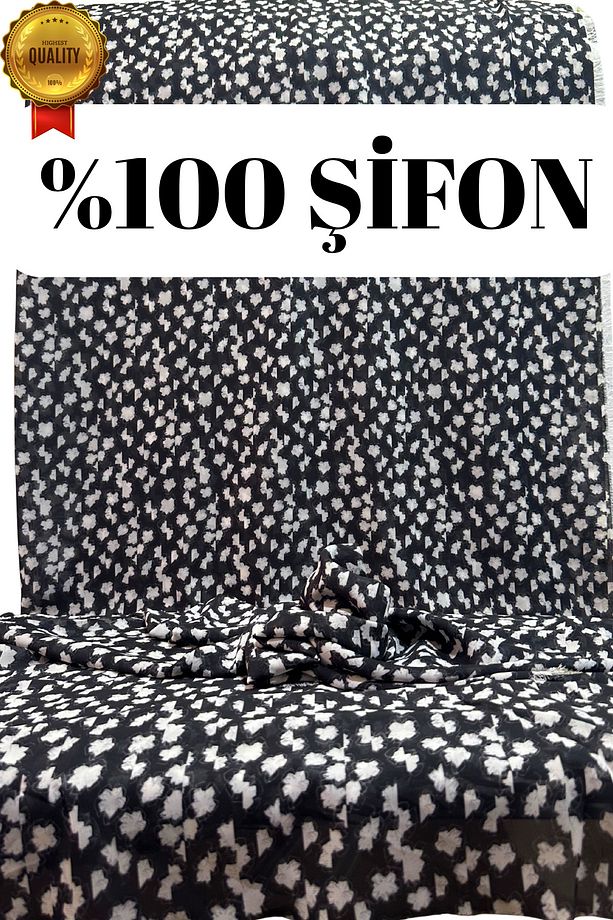 Şifon Kumaş Tuniklik Elbiselik Eşarplık Hafif İnce Kumaş - 150 cm En - 1
