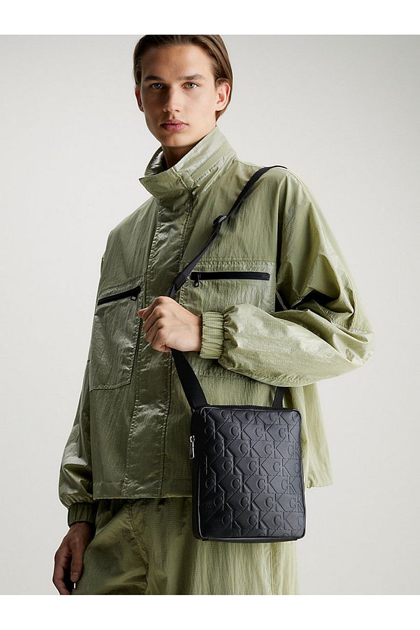 Erkek Monogram Soft Reporter Çanta - 5