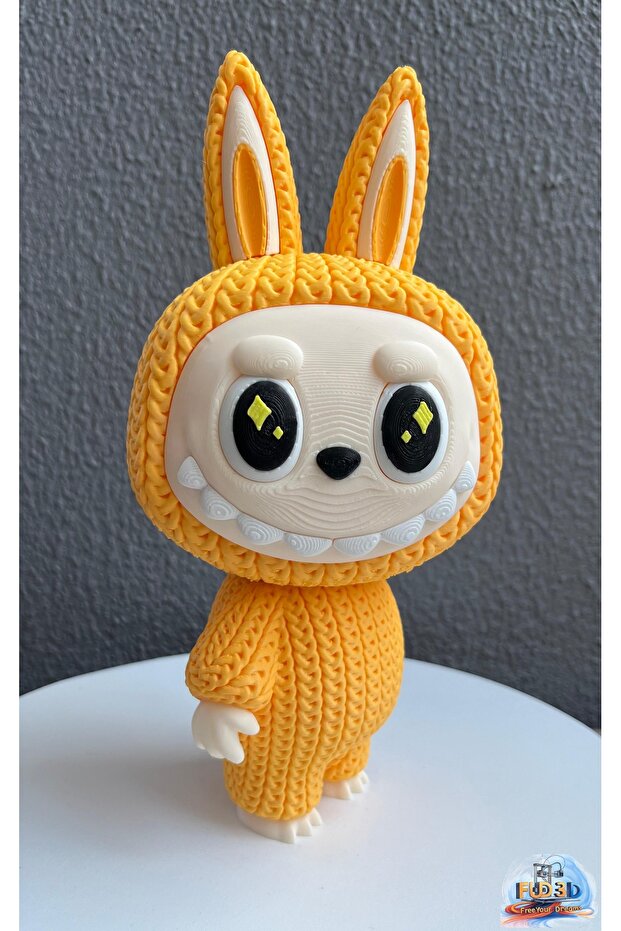نموذج Labubu Knitted Look برأس متحرك مقاس 22 سم - 3