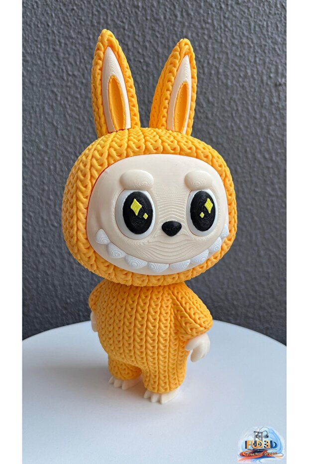 نموذج Labubu Knitted Look برأس متحرك مقاس 22 سم - 2