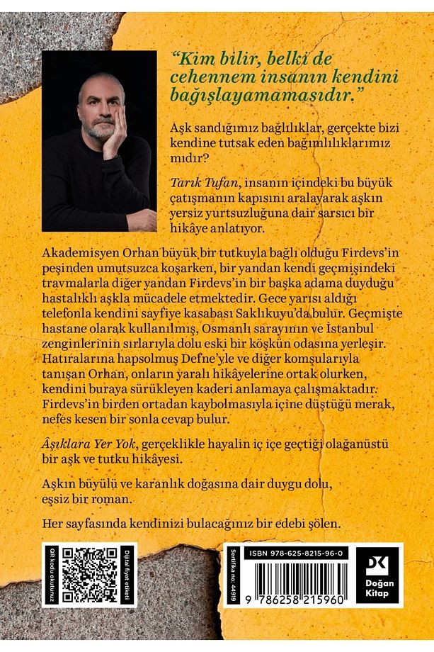 Aşıklara Yer Yok, Tarık Tufan, Doğan Kitap, Aşıklara Yer Yok Kitabı, 312 Sayfa - 2