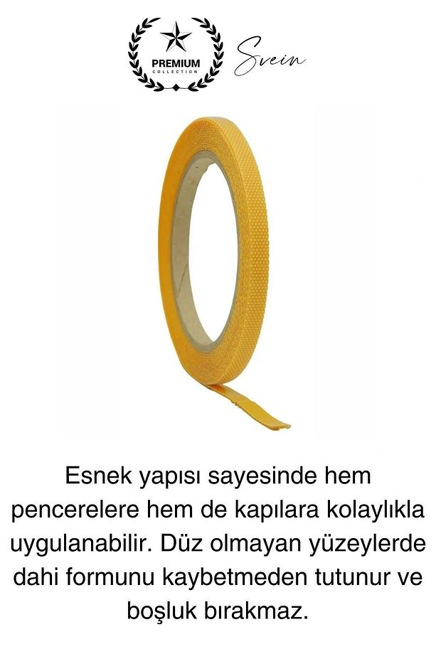 4 mt Güçlü Premium Sineklik Yedek Cırt Bant Pencere Kapı Yapışkanlı Tül Sinek Perdesi Bandı 2 Adet - 5