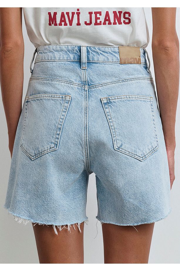 Millie 90lar Açık Mavi Jean Şort 1458989752 - 8