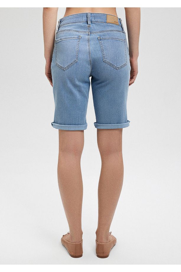 Alexis Casual Açık Mavi Jean Şort 1441587067 - 5