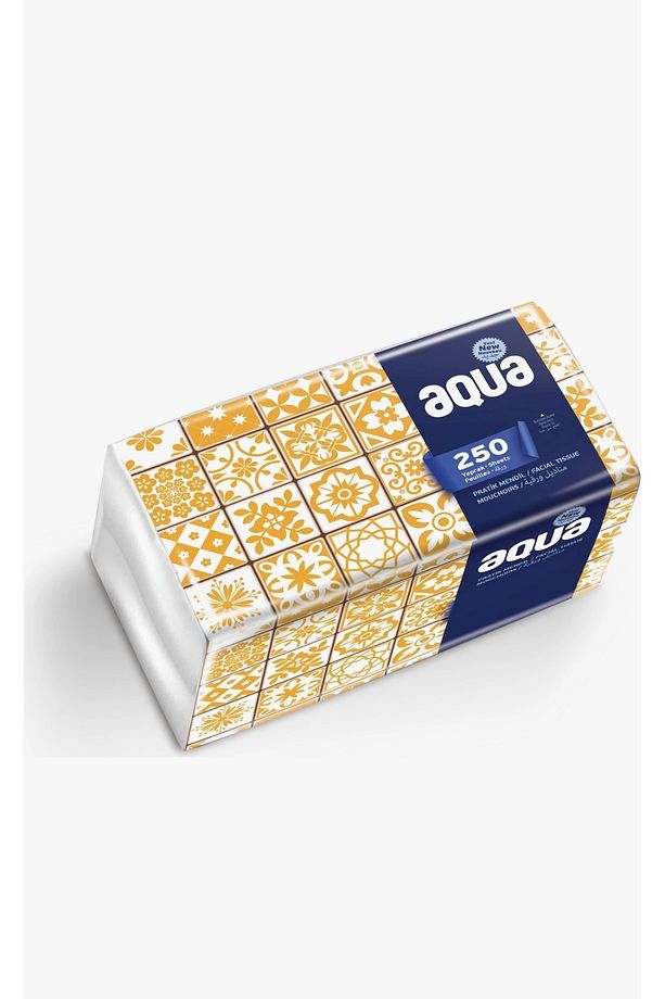 Aqua Pratik Çek Kullan Mendil 250 Yaprak Tekli Paket - 4