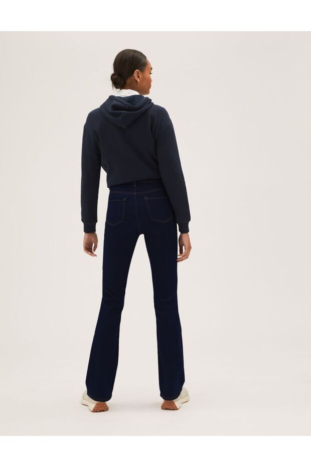 Bootcut Streç Jean Pantolon - 4