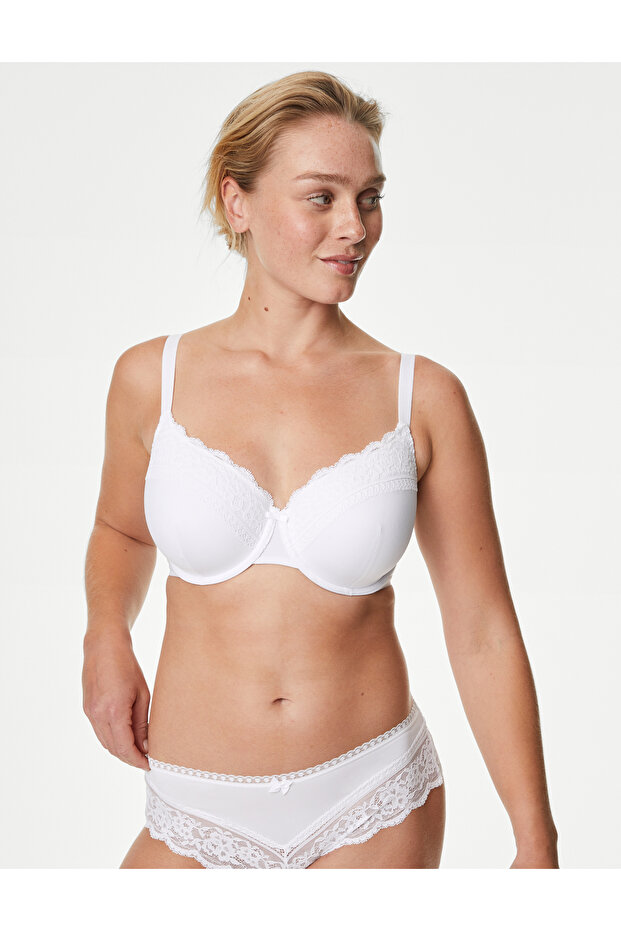 Dantelli Destekli Full Cup Sütyen - 1