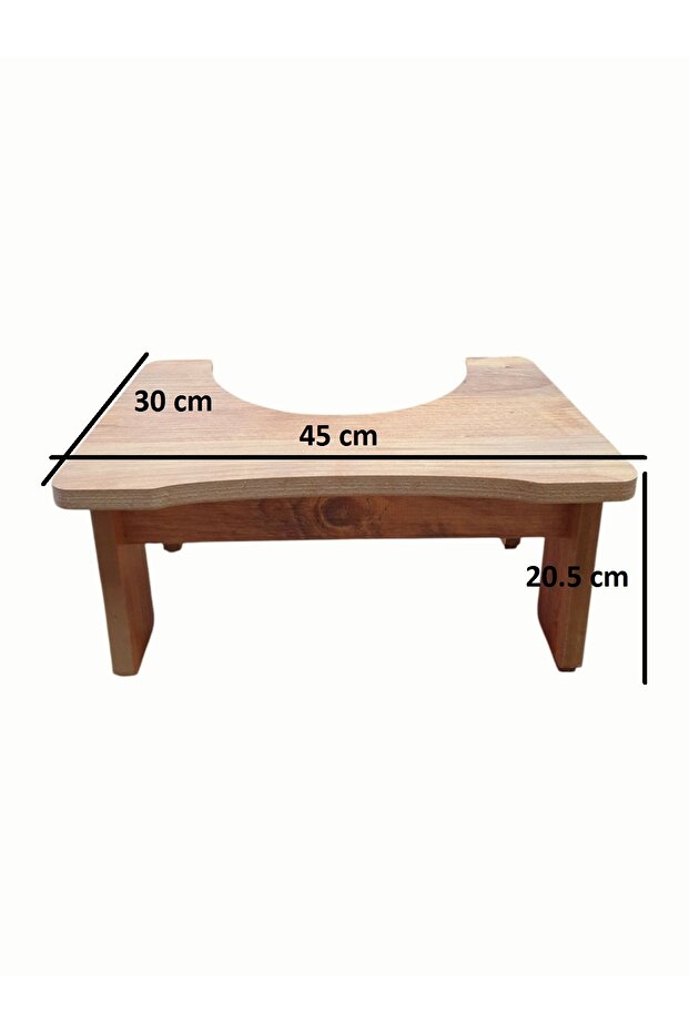Klozet Çömelme Ayak Taburesi MDF, Klozet Altı Basamak Taburesi, Wc Tuvalet Taburesi, Klozet Ayaklığı - 3