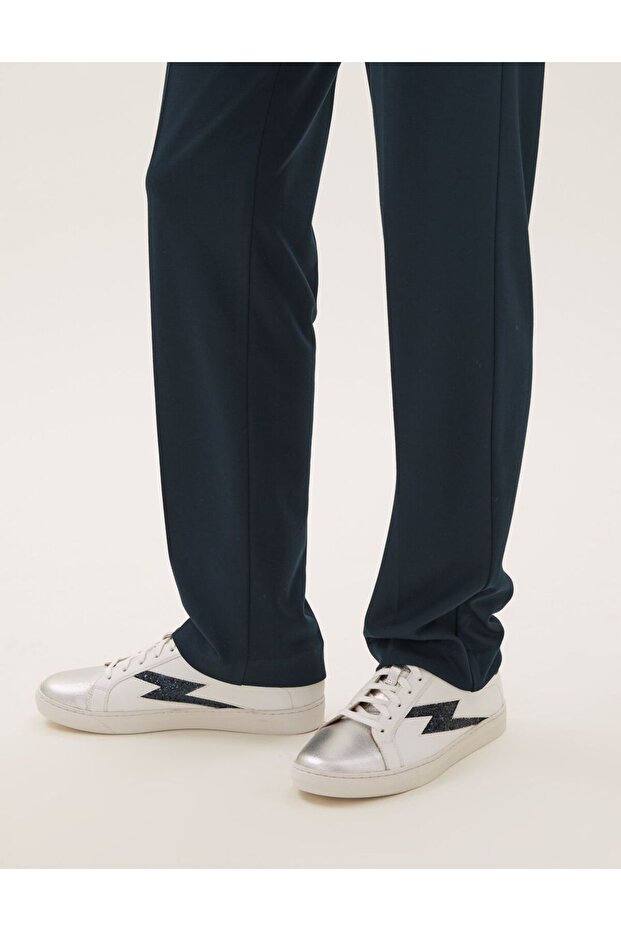 Straight Leg Örme Pantolon - 6