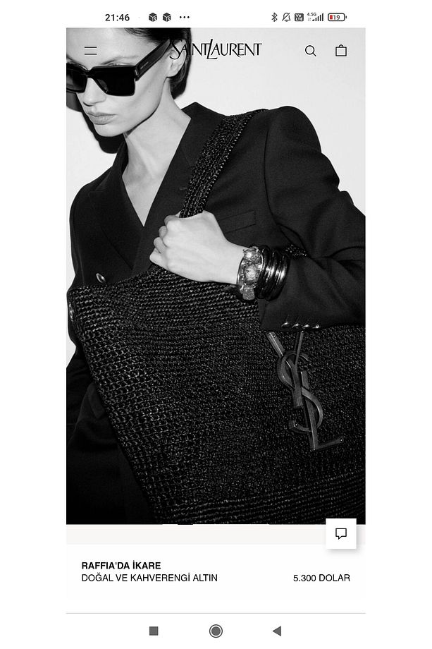 Ysl Büyük Boy Çanta Cuzdaniyla Birlikte - 3
