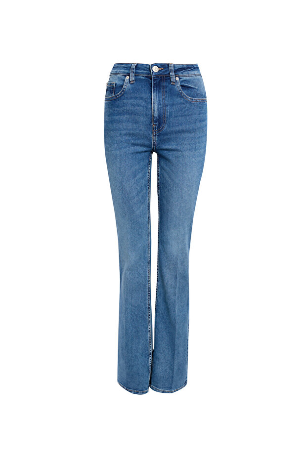 Bootcut Streç Jean Pantolon - 3