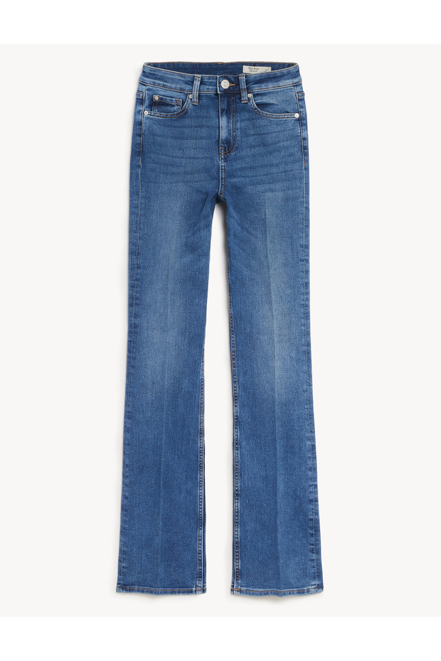 Bootcut Streç Jean Pantolon - 4