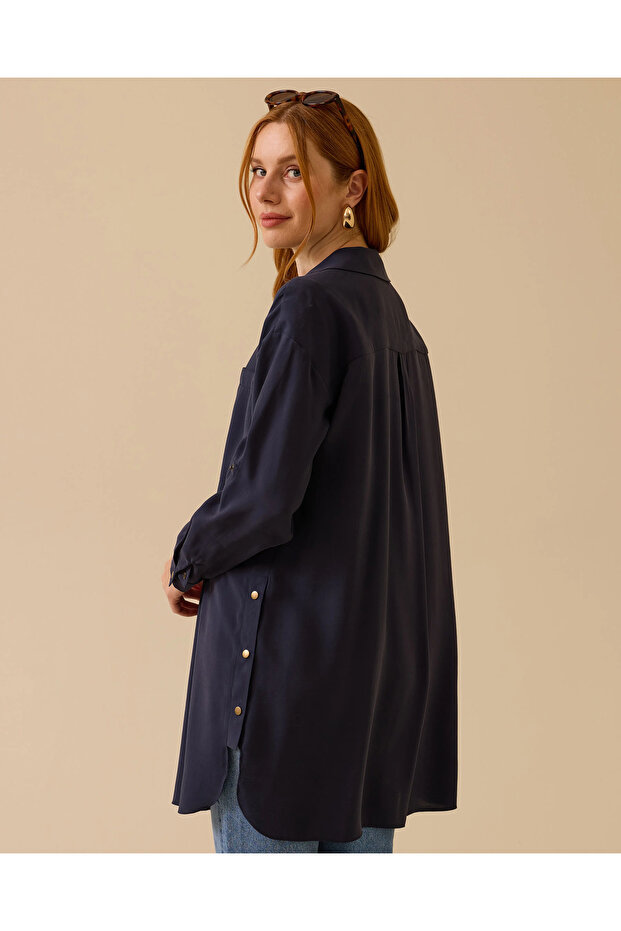 Çift Cepli Rahat Kesim Tunik - 3