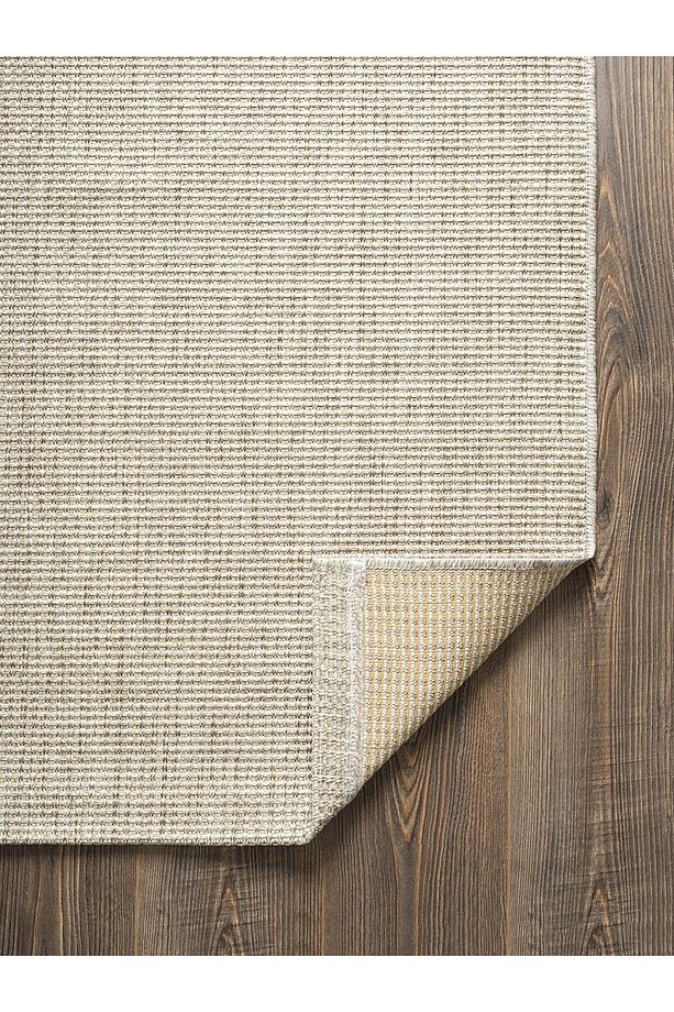 Tiora TI003A Gri Jüt Halı Naturel Sisal Örme Hasır Modern Yıkanabilir Dayanıklı Tozu Yok - 4