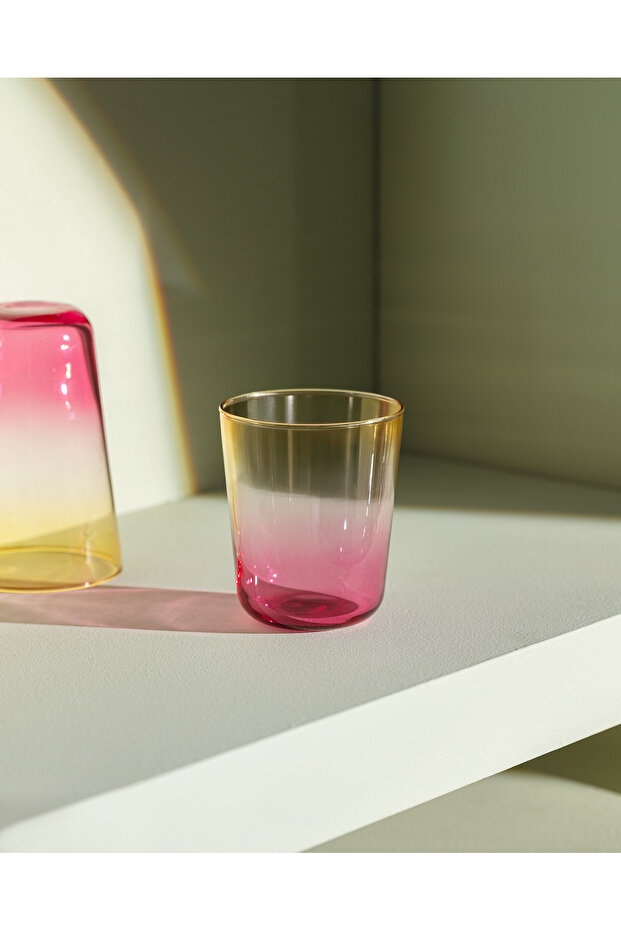 Renard 4'lü Su Bardağı Seti - Sarı/Pembe - 315 ml - 1