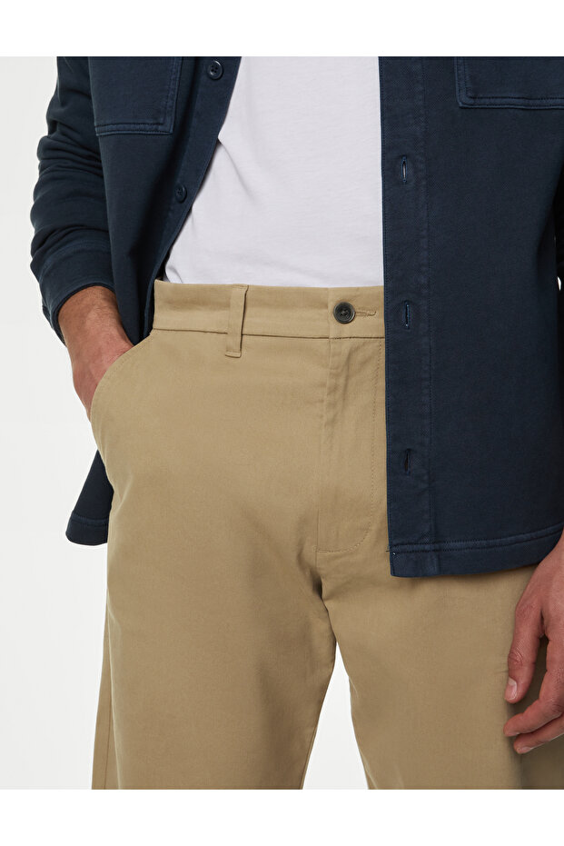 Loose Fit Chino Pantolon - 3