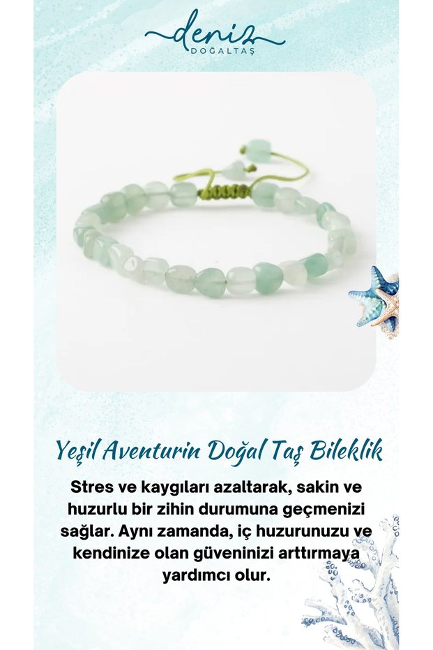 Certified Green Aventurine Natural Stone Bracelet, Green Natural Stone Bracelet (Natural) B1115
