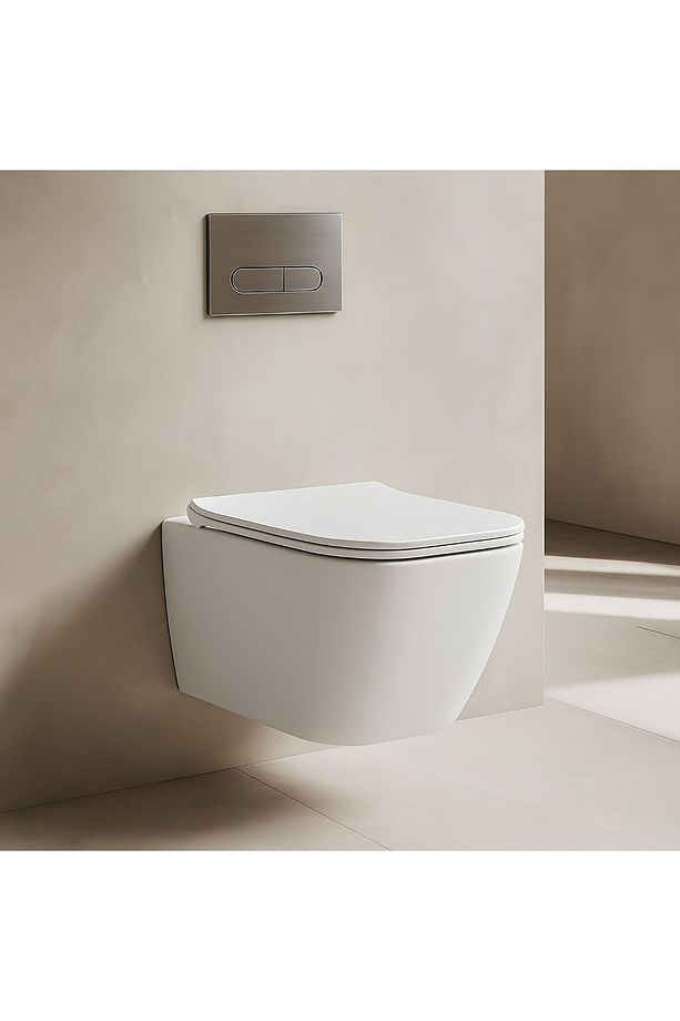 Luna Kanalsız Asma Klozet Ln5610,nkp Elegance Duroplast Yavaş Kapak - 4