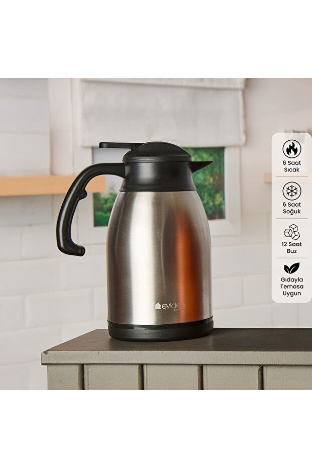 Kitchen Çay Termosu - Inox - 2 lt - 1