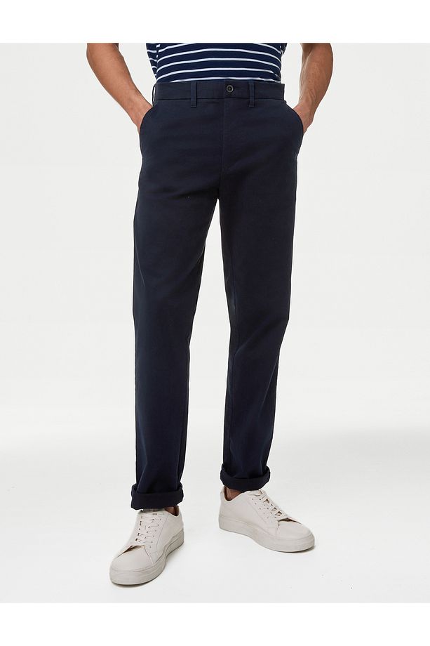 2'li Regular Fit Stretch Chino Pantolon Seti - 2