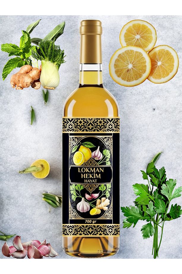 Hayat Limon Maydanoz Sarımsak Zencefil Özü 700 gr Mega Şişe - 3