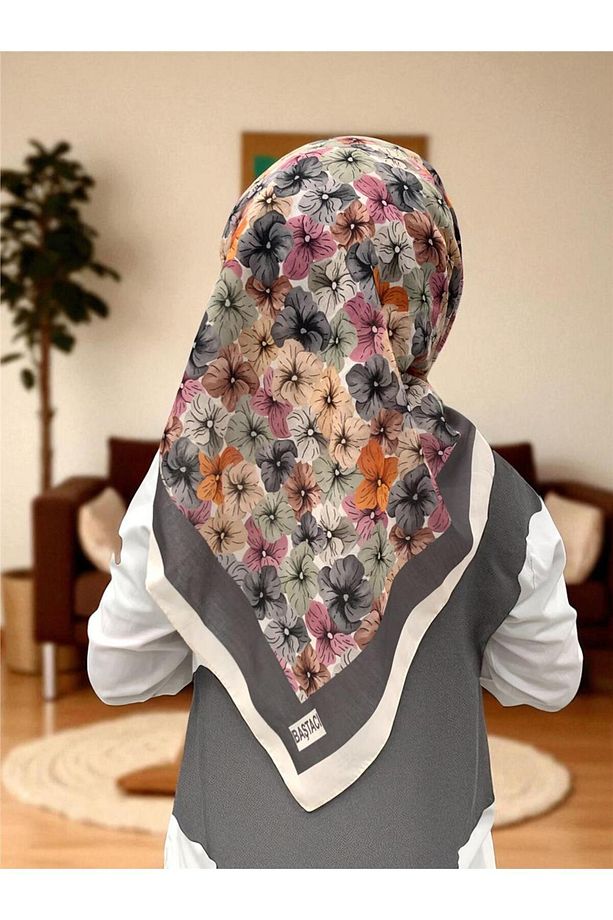 Baştacı Soft 0110 Gri Eşarp - 2