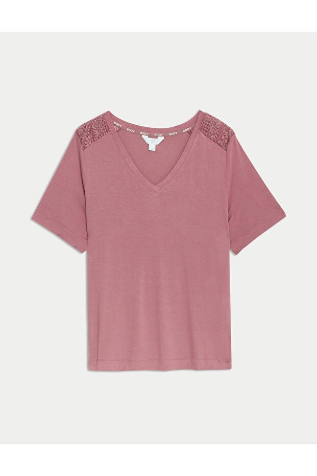 Body Soft™ Kısa Kollu Pijama Üstü - 3