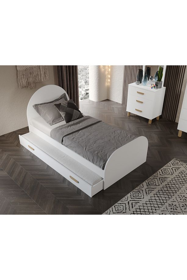 Bohem Cocuk Odası Takımı Yavrulu Tamamı Mdf Beyaz - 5