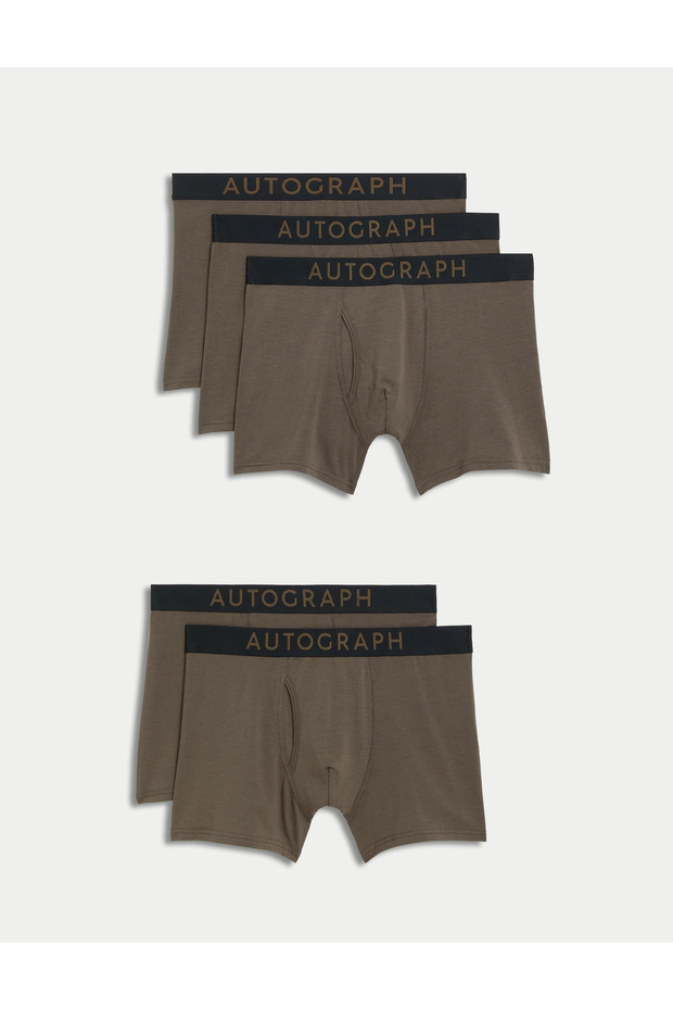 5'li Supima® Pamuklu Modal Trunks - 1