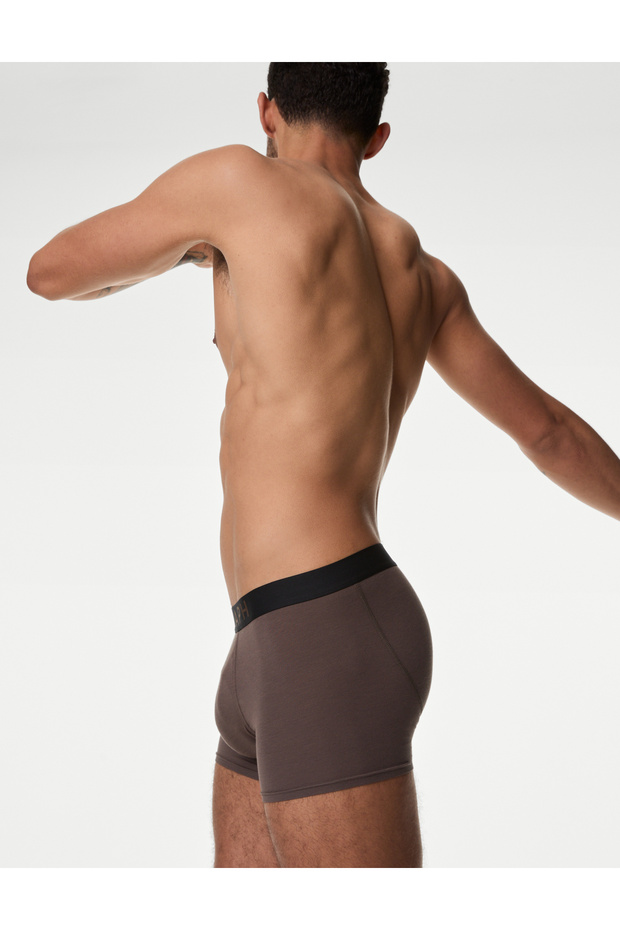 5'li Supima® Pamuklu Modal Trunks - 2